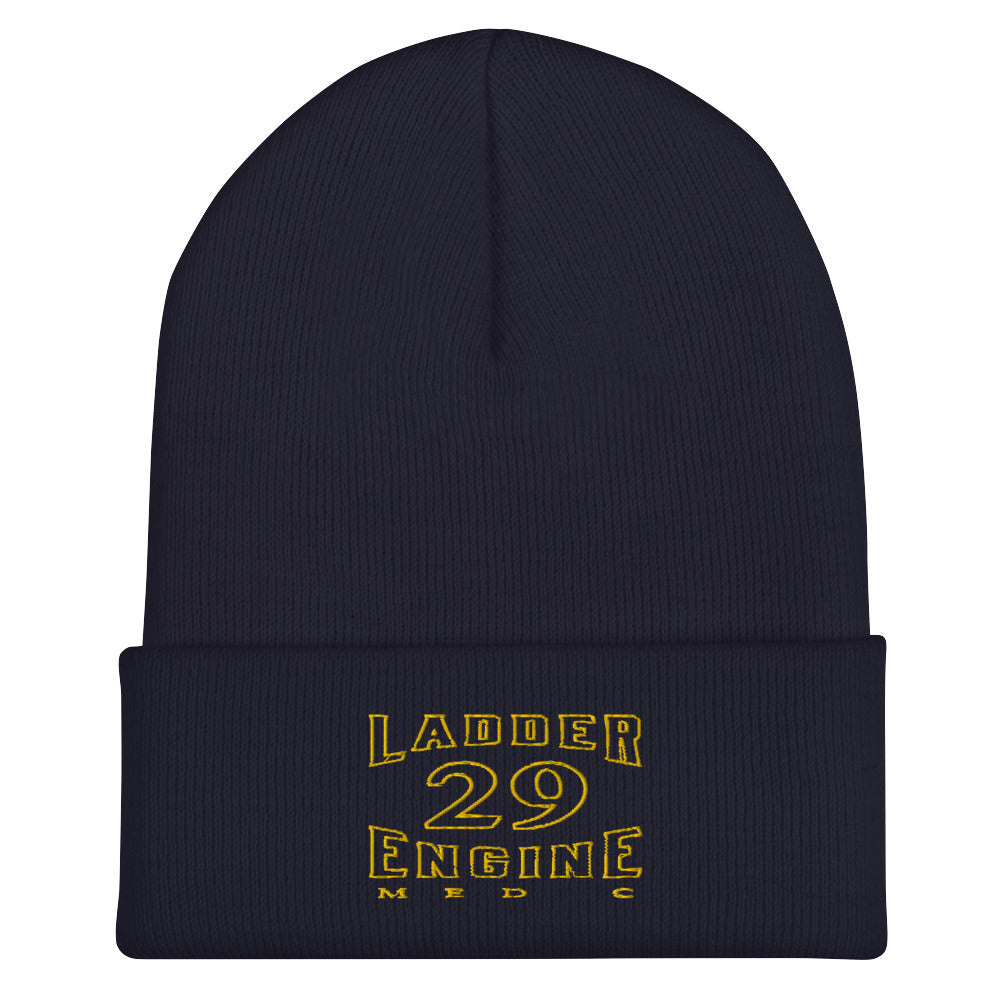 HOUSTON FIRE OFFICER GOLD STATION 29 Cuffed Beanie