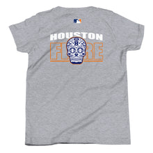 Load image into Gallery viewer, SUGAR SKULL HOUSTON FIRE Youth Short Sleeve T-Shirt