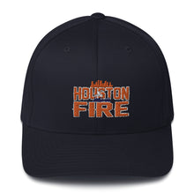 Load image into Gallery viewer, Houston Fire dotted Closed-Back Structured Cap | Flexfit 6277