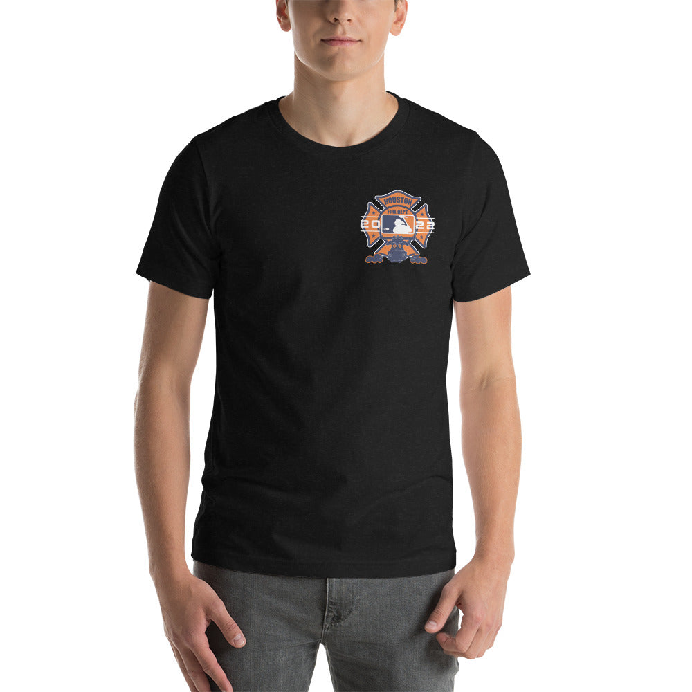 SPACE CITY HOUSTON FIREFIGHTER THEMED ASTROS SHIRT