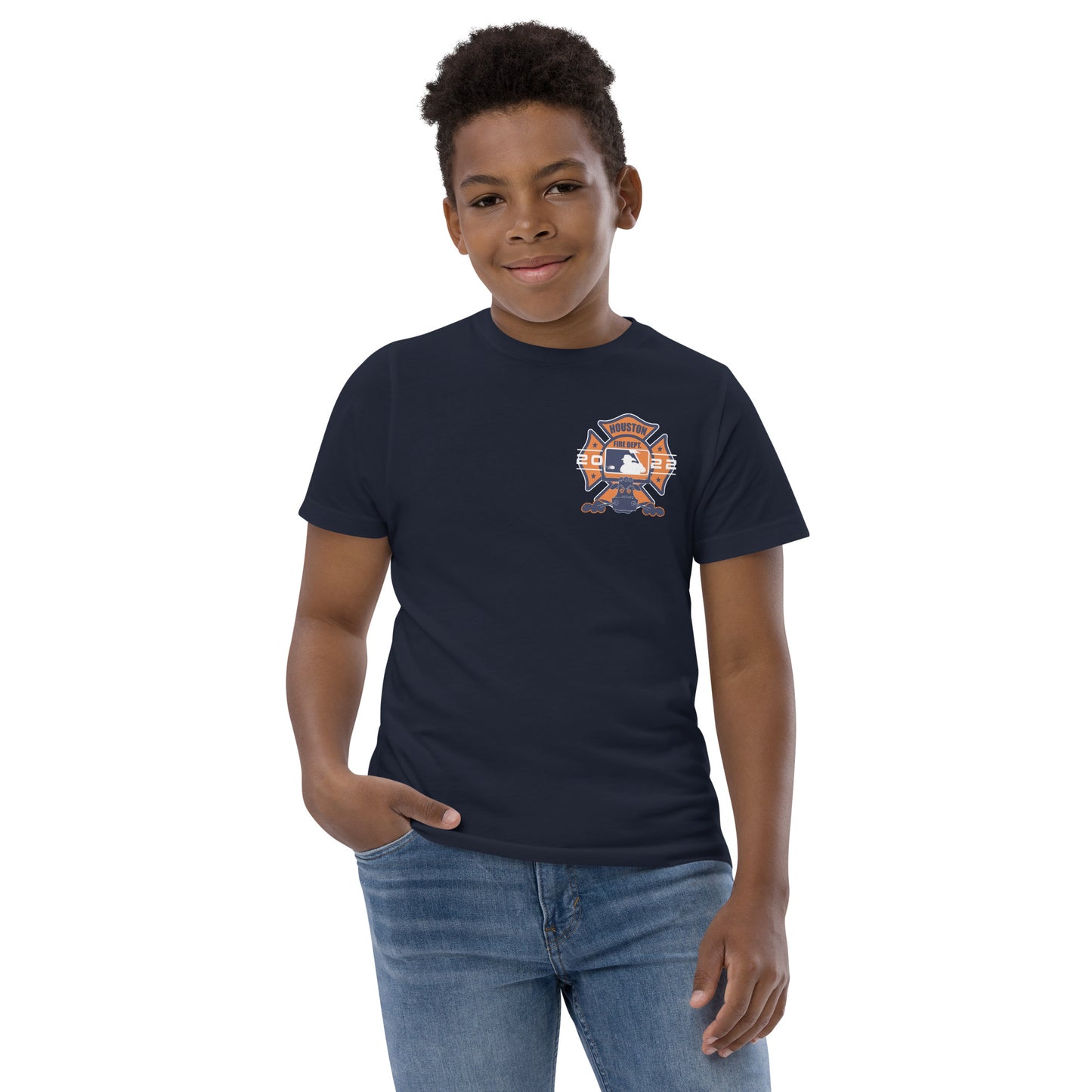 SPACE CITY HFD BASEBALL Youth jersey t-shirt
